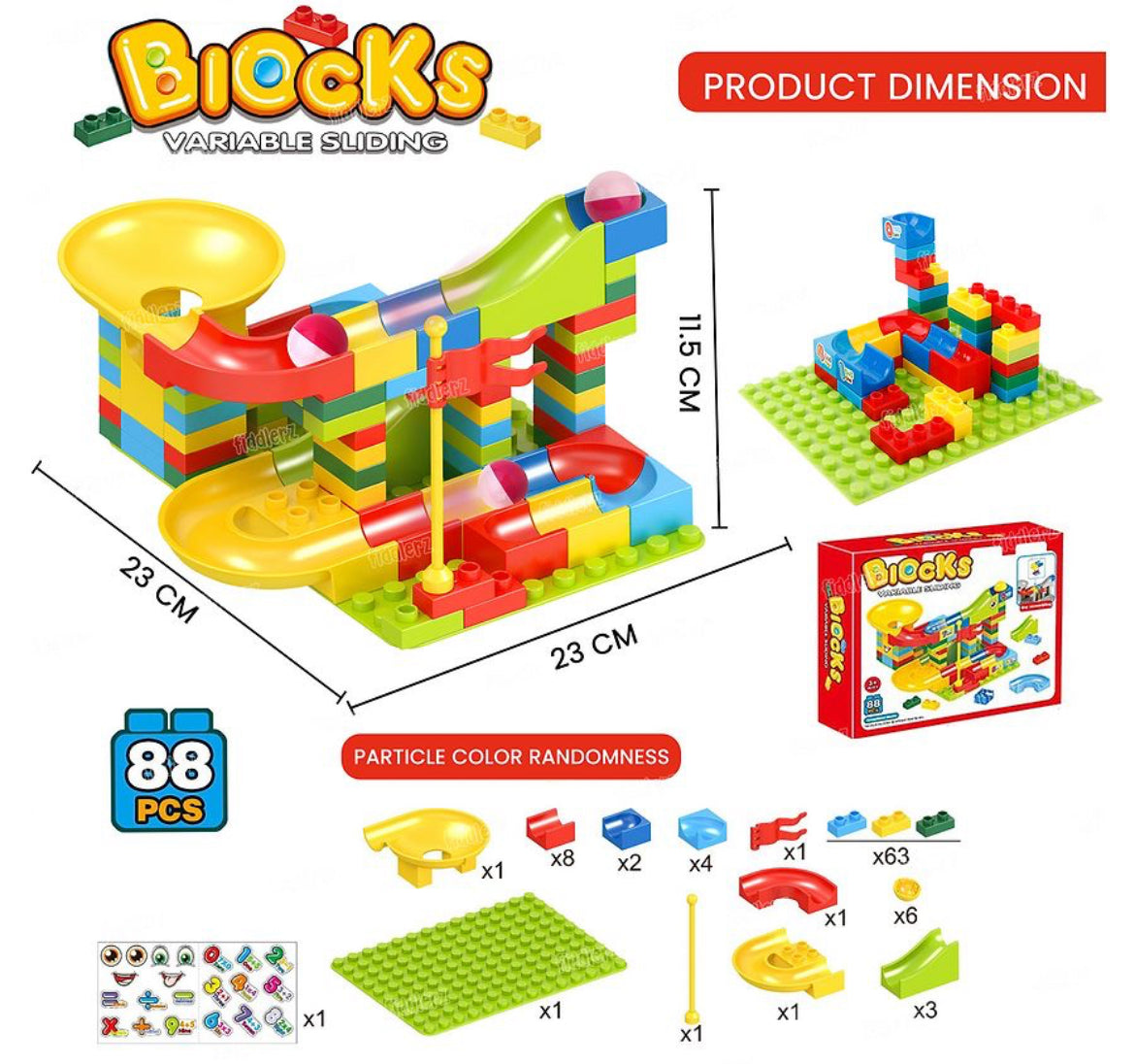 Educational Blocks 88 Pcs